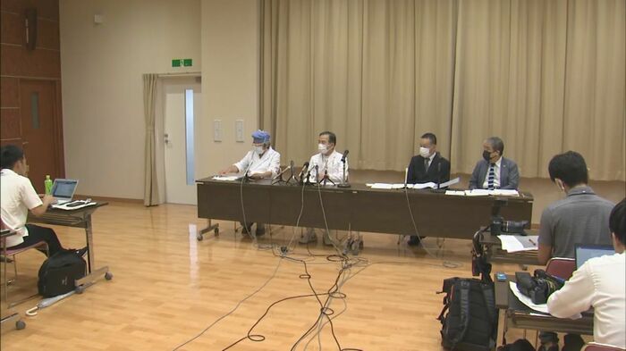 病院による記者会見