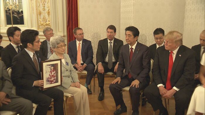 2019年 トランプ大統領(当時)と面会する家族会
