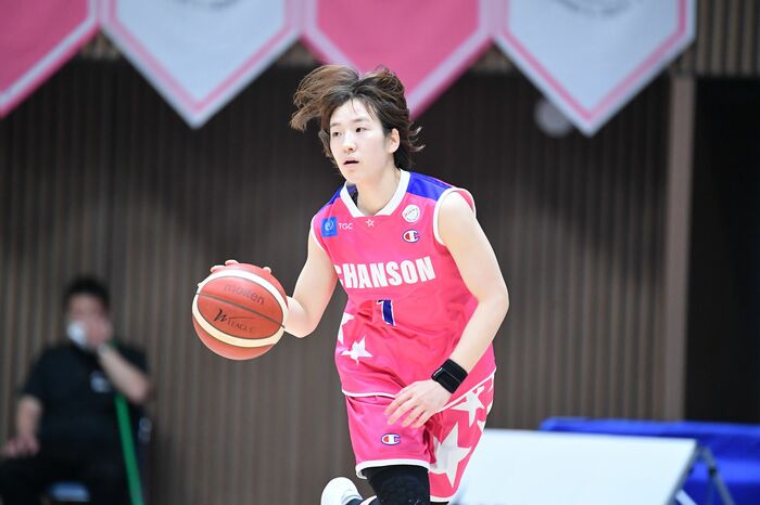 チームの中心、キャプテン小池遥選手(8日、トヨタ紡織戦より)