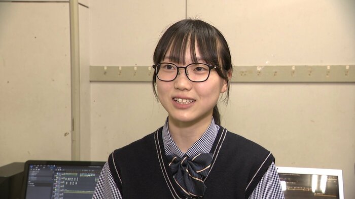 「聞き手が第一優先」を意識していると話す部長の大嶋千咲さん(3年)