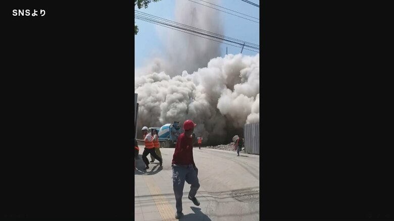 ミャンマー大地震　タイの建設中ビル倒壊で中国企業の幹部逮捕｜FNNプライムオンライン