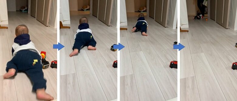 特にスピードが上がるお父さんの帰宅時の様子