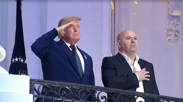 トランプ大統領とUFCのダナ・ホワイトCEO