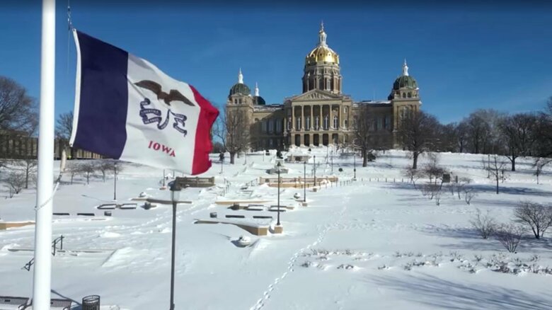 デモインにあるアイオワ州議会議事堂