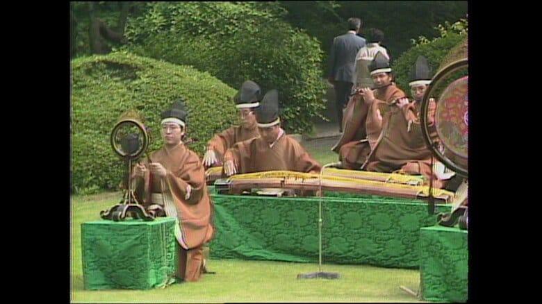 宮内庁楽部による雅楽の演奏