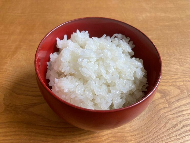 しっかり吸水させたお米はふっくら炊き上がる