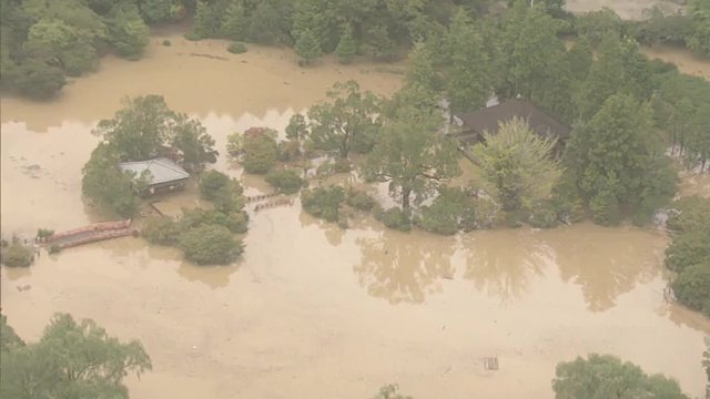 被災後の白水阿弥陀堂（2023年9月撮影）　