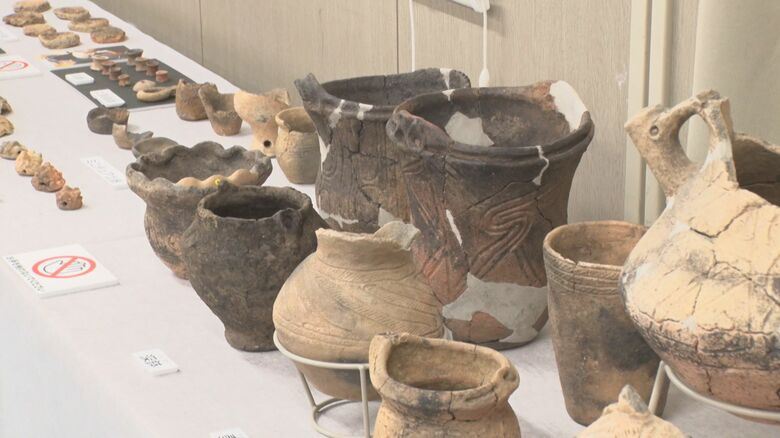 出土した土器や石器