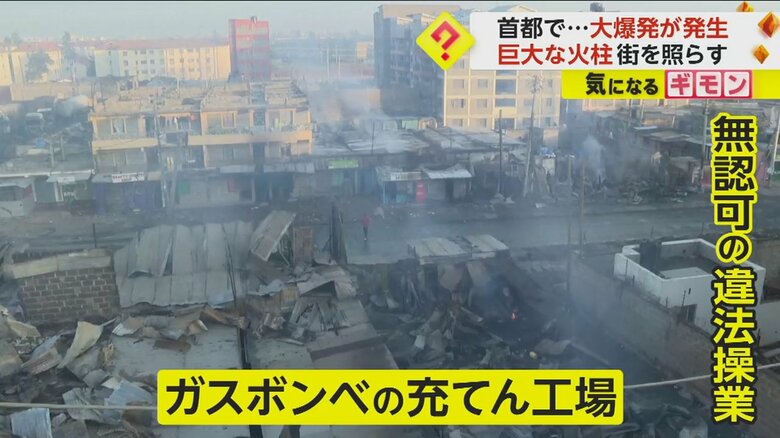 ケニア政府によると、無認可で違法に操業していたガスボンベの充てん工場