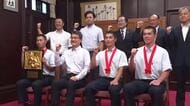 投手力や打撃力などチームの強みを最大限に発揮　日南学園野球部が知事を表敬訪問し決意を語る