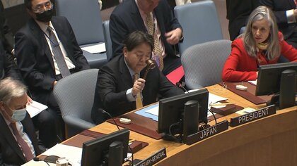 林外相が“国際秩序の強化”呼びかけ　国連安保理で「法の支配」討論会