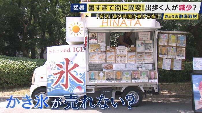 「暑すぎて売れない」かき氷