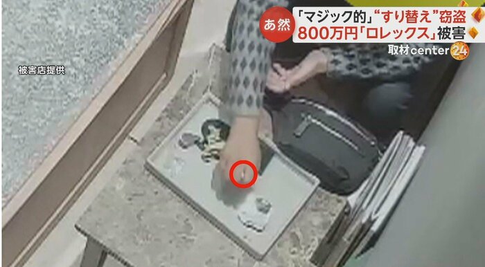 右手に何かが握られている