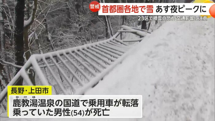 永野・上田市の国道から乗用車が転落し54歳男性が死亡した