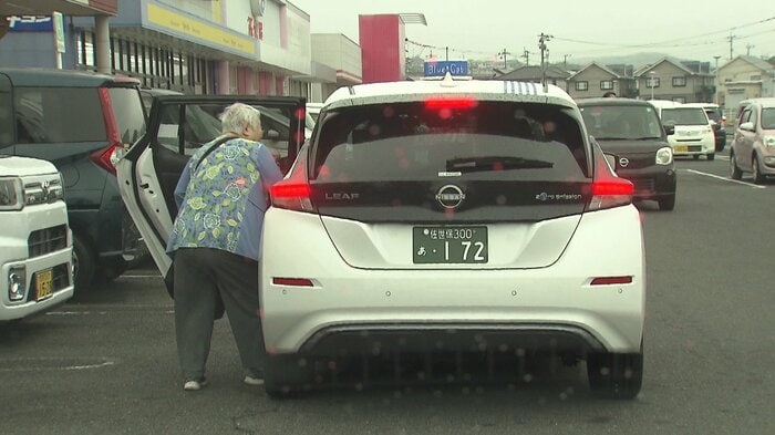 平日の日中の乗客は高齢者が多い