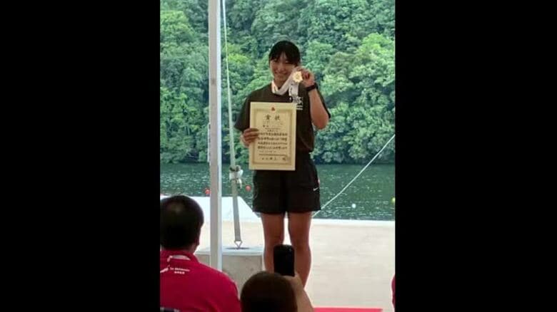 全国高校総体 カヌー花岡ゆらら選手が200ｍも優勝し2冠【佐賀県】｜FNNプライムオンライン