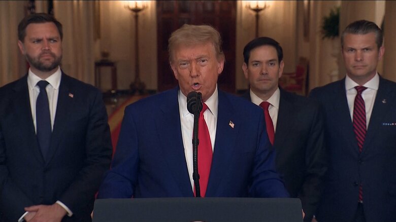 【速報】イラン核施設攻撃は「軍事的な成功」トランプ大統領が演説　中東和平への協力なければ「将来の攻撃ははるかに大きなものになる」｜FNNプライムオンライン