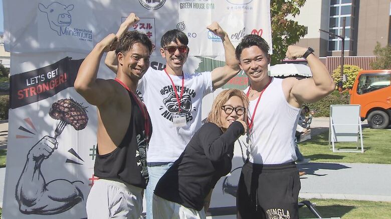 初開催！「信州筋肉祭り」　マッチョVS子どもの綱引き対決！プロテイン使ったデザートに体力測定も！長野駅東口公園で筋肉に関する食や遊びを楽しむ｜FNNプライムオンライン