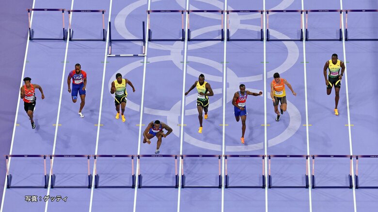 【陸上男子110メートル障害決勝】村竹ラシッドが13秒21で“世界の”5位　同種目で日本勢初の入賞｜FNNプライムオンライン