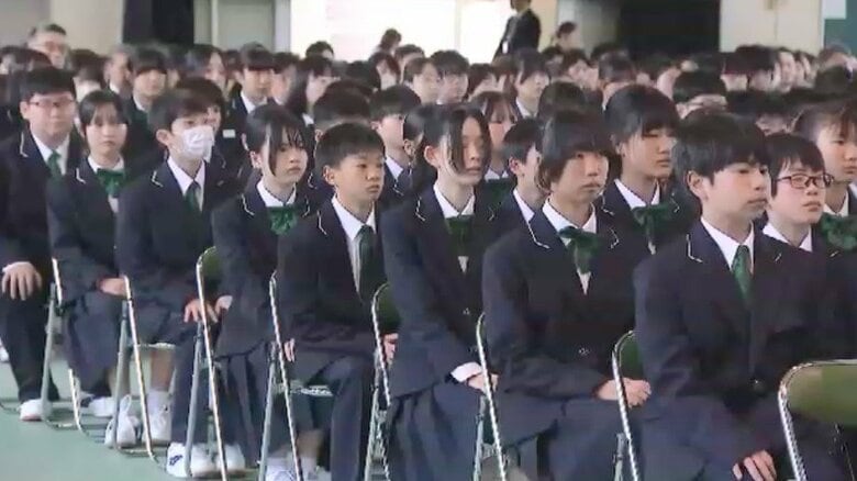 福岡市の公立中学校で入学式　70校 約1万3000人が新たな一歩  「『大人になったな』みたいな気持ち」｜FNNプライムオンライン