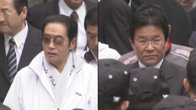 写真左が野村被告・右側が田上被告