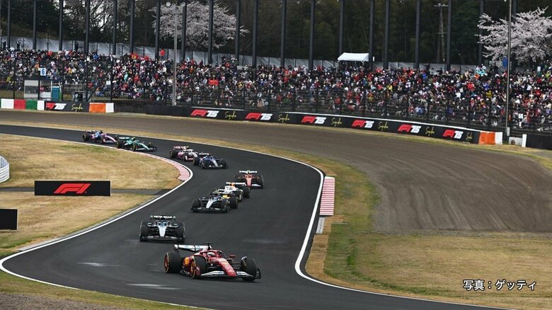 鈴鹿サーキットで行われる日本グランプリ（2025年4月）