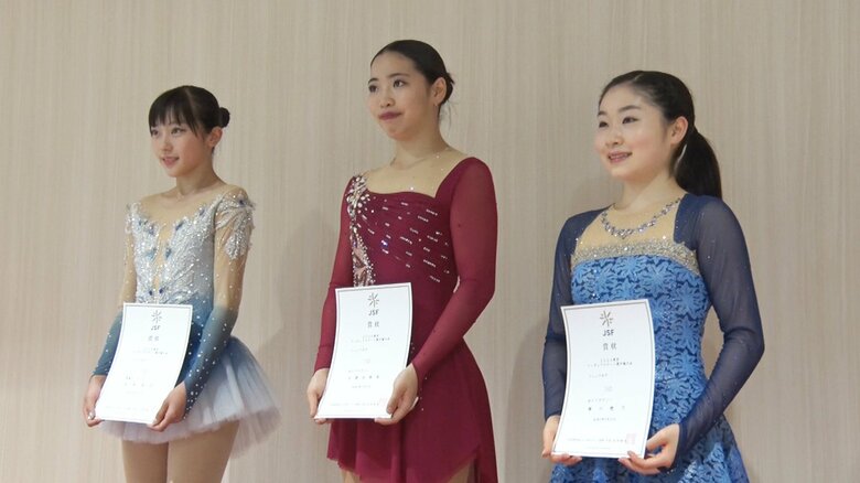 東京選手権ジュニア女子表彰台