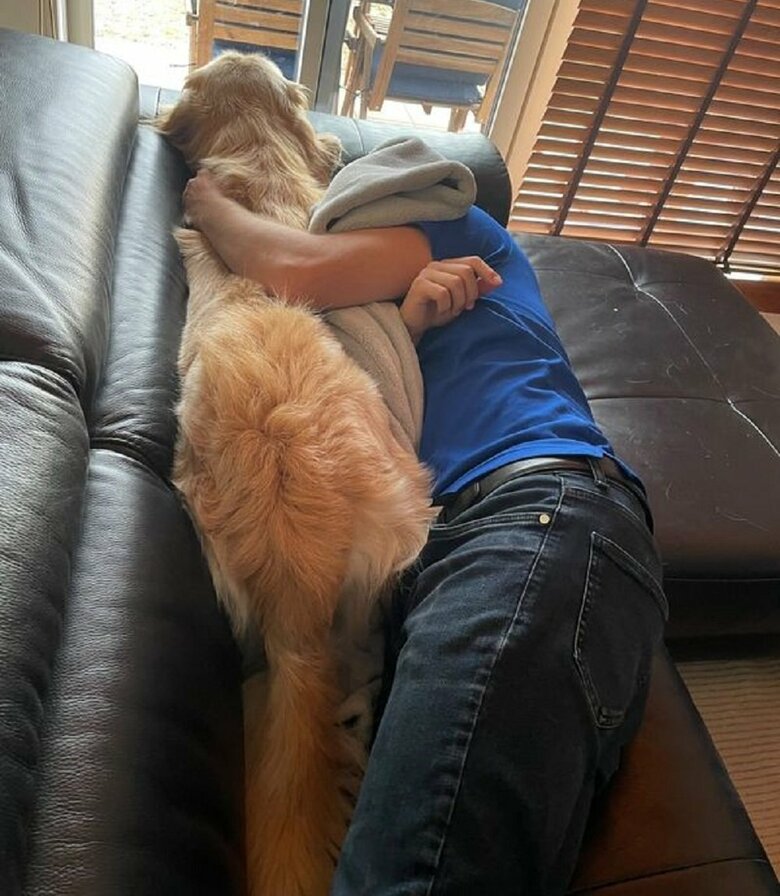 旦那さんと一緒にねんね