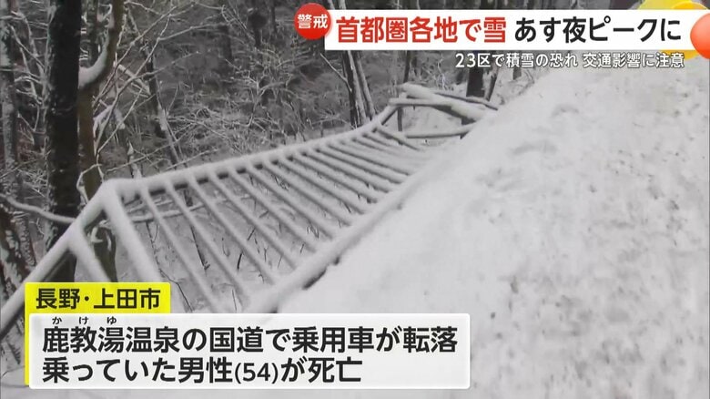 永野・上田市の国道から乗用車が転落し54歳男性が死亡した