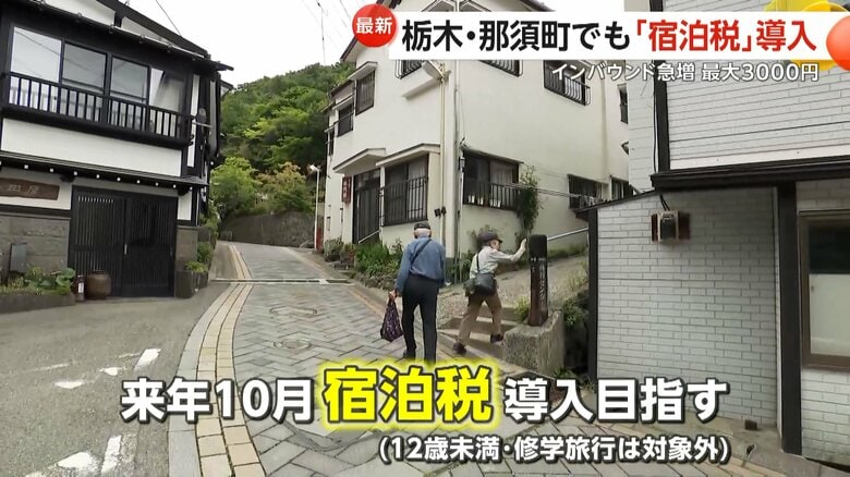 2026年10月からの宿泊税の導入を目指す栃木・那須町