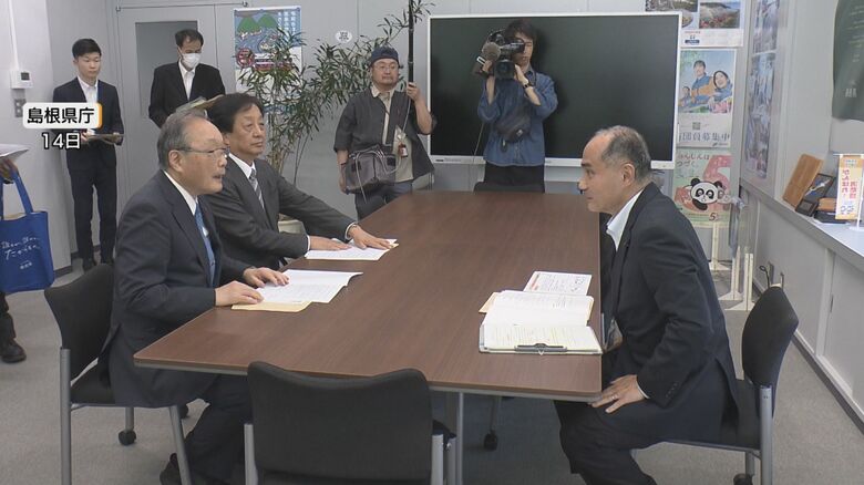 島根県庁で行われた会議　要望書提出を受け関係者が対応を協議