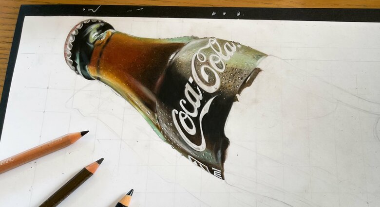 瓶コーラの途中（提供：ARIAさん）