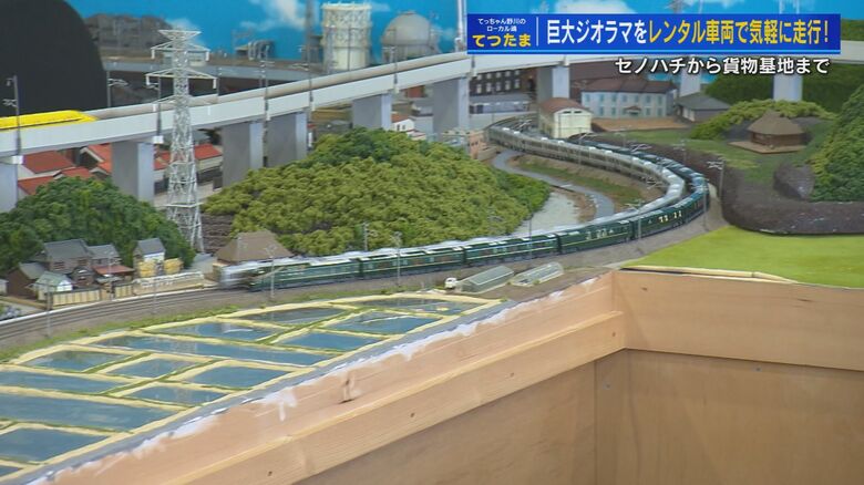 新快速電車とすれ違う野川キャスター操縦の『瑞風』