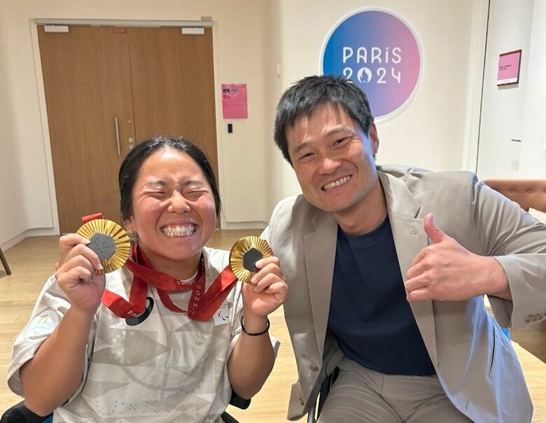 アドバイスをくれたレジェンド国枝慎吾氏