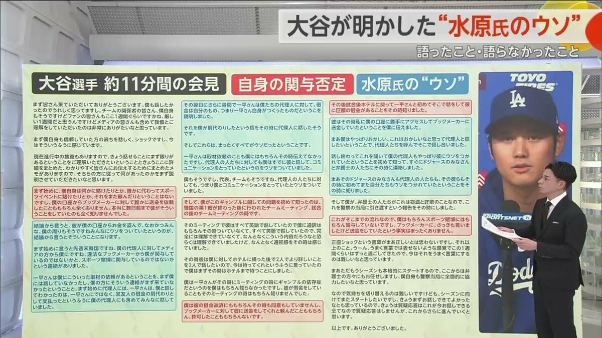 水原一平被告が形式的に「無罪」主張…報道陣の問いかけには“終始無言” 大谷選手が3月会見で強調していた“水原一平氏のウソ”｜FNNプライムオンライン