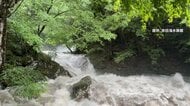 遊歩道に濁流流れる“警告動画”投稿…「ダブル台風」に備え橋の撤去も　三重・名張市の赤目四十八滝