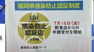 福岡県 “飲食店認証制度”申請スタート 調査員が訪問し感染対策チェック 5万円の支援金も