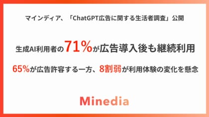 【調査リリース】ChatGPT広告、日本展開で見えた生活者意識