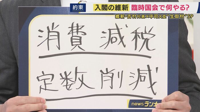 吉村代表が掲げた「次の国会で実現したいこと」