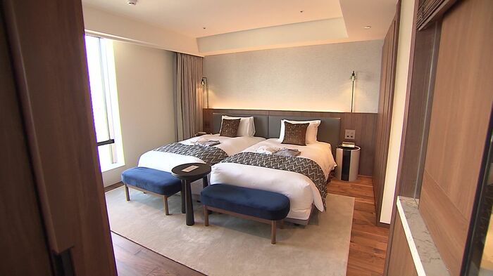 スイートルームは広々とした間取り