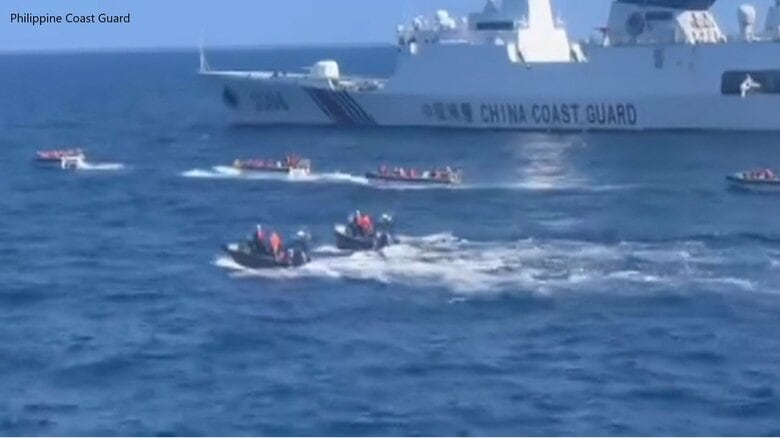 領有権争う南シナ海で貨物船転覆…フィリピン乗組員を中国海警局が救出　21人中2人死亡4人捜索続く　中国側に謝意も強い懸念｜FNNプライムオンライン