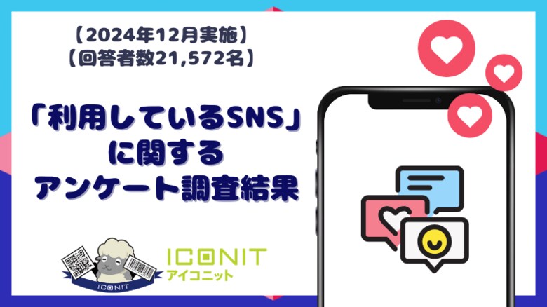 【2024年12月実施】【回答者数21,572名】「利用しているSNS」に関するアンケート調査結果