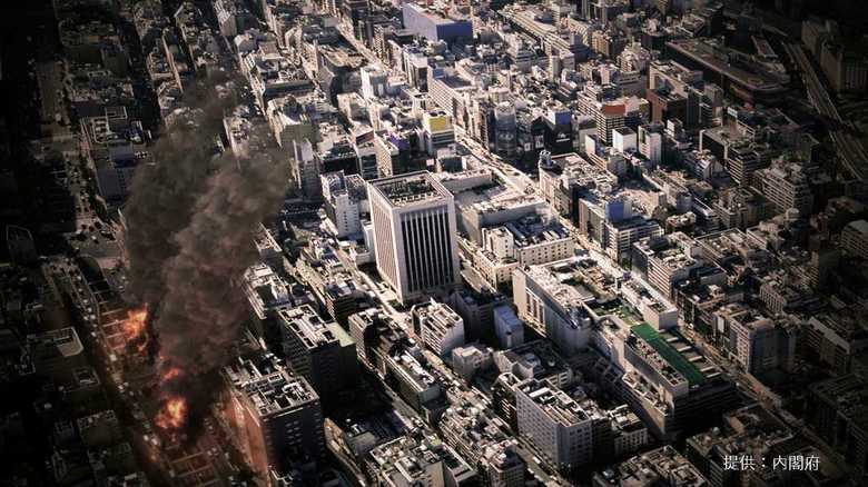 首都直下地震被害シミュレーション 写真:内閣府提供