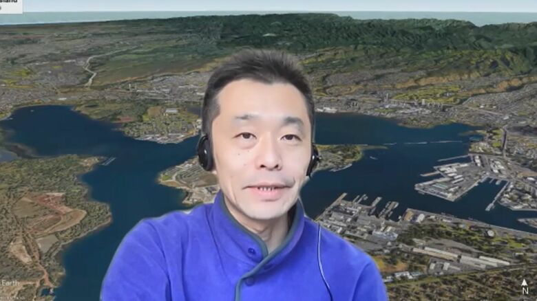 「色々な世代がマップを見て対話をしてほしい」と話す渡邉教授