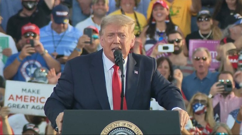 トランプ氏 立て続けに演説 バイデン氏「職責果たさず」
