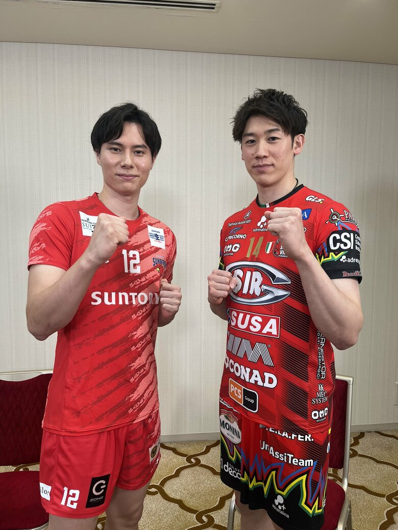 直接対決へ闘志を燃やす2人