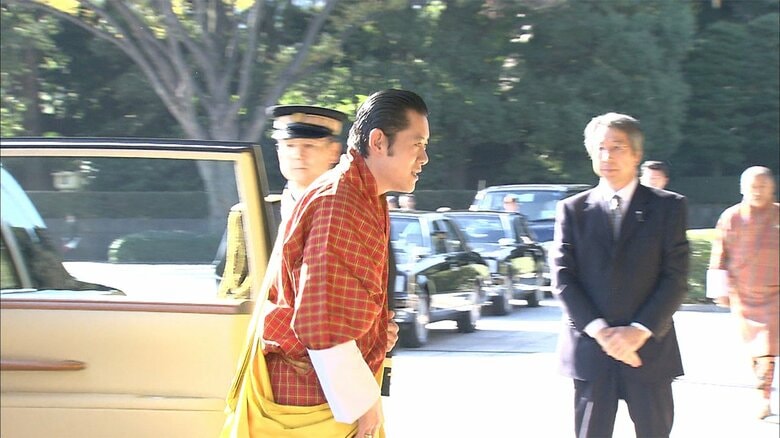 来日中のワンチュク国王夫妻の歓迎行事が行われた(2011年）