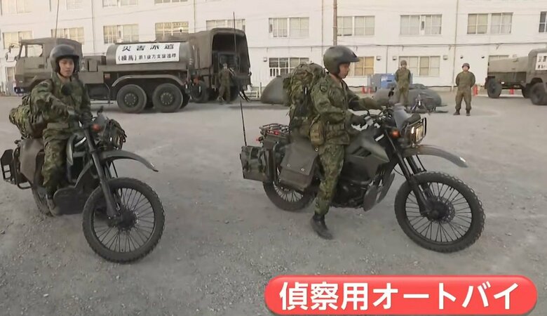 2台以上で出動する「偵察用オートバイ」