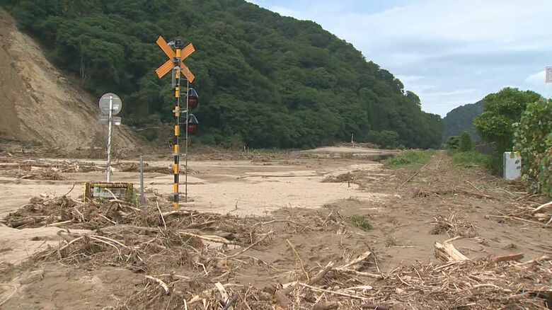 被災した米坂線（2022年）