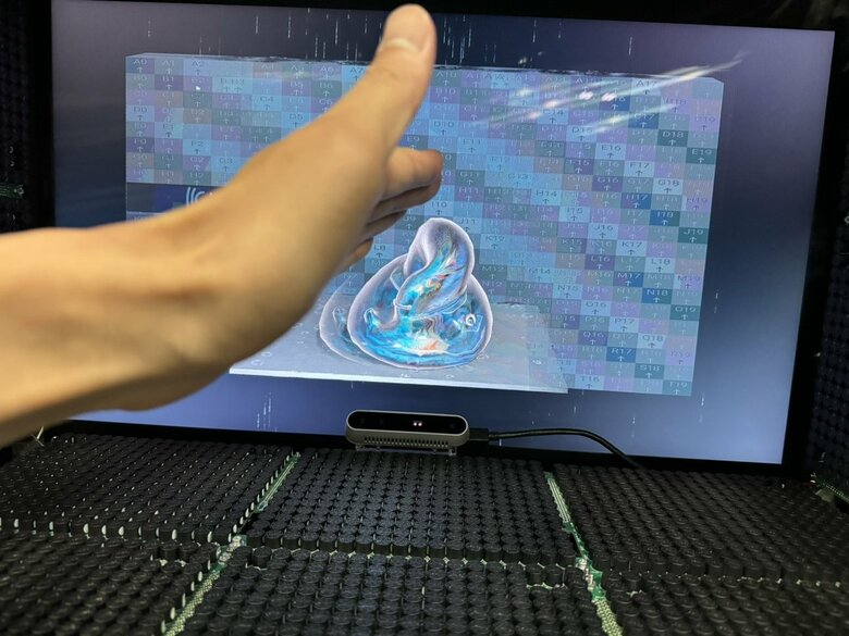 ＣＧなのに“触れる”不思議な体験